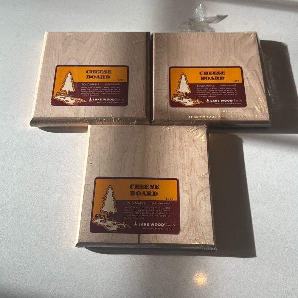 Characuterie boards for small plates great for wine pairing solid maple new.